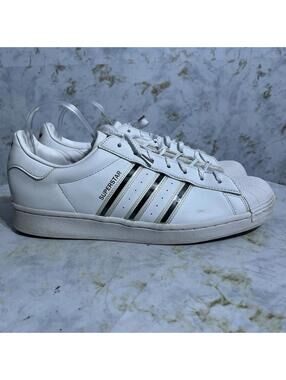 Adidas Superstar Classic Men's Size 13 Shoes White Colorful Low Casual Sneakers